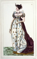 Retrato de Josefina de Beauharnais Bonaparte (1763 - 1814), Emperatriz de los Franceses en traje imperial