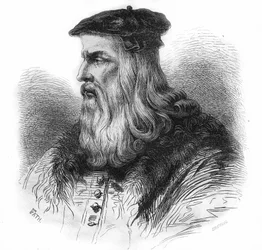 Retrato de Leonardo da Vinci (1452 - 1519).