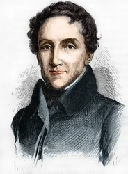 Retrato de Louis-Mathieu Molé - Retrato de Louis Mathieu, Conde de Molé (1781 - 1855), político francés - en “L