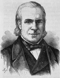 Retrato de Louis Antoine Garnier-Pages (1803-1878). Grabado de finales del siglo XIX en “Historia de Francia” de H. Martin