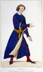 Retrato de Luis II el Tartamudo o el Holgazán (846 - 879)