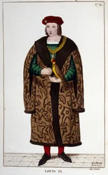 Retrato de Luis IX o San Luis (1214 - 1270)