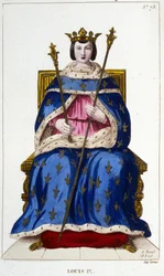Retrato de Luis IX o San Luis (1214 - 1270)