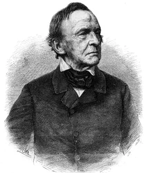 Retrato de Luis I (1786-1868) rey de Baviera de 1825 a 1848. Grabado en “El Universo Ilustrado”