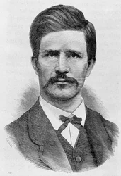 Retrato de Louis Rossel (1844 - 1871). Grabado de finales del siglo XIX en “Historia de Francia” de H. Martin.