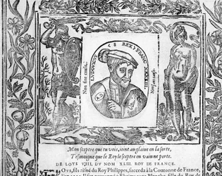 Retrato de Luis VIII El León Rey de Francia de 1223 a 1226