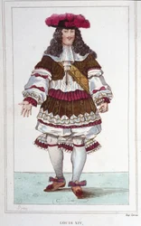 Retrato de Luis XIV (1638 - 1715), Rey de Francia.