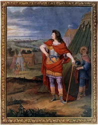 Retrato de Luis XIV vestido como emperador romano