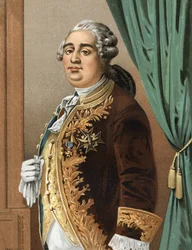 Retrato de Luis XVI (1754 - 1793) Rey de Francia después de “Hombres y Mujeres Célebres”. Barcelona 1877.
