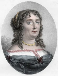 Retrato de Madame de Scudery (1607-1701) - Retrato de Madame de Scudery (o Madeleine de Scuderi), mujer de letras francesa
