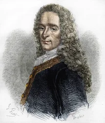 Retrato de Marie-François Arouet de Voltaire (1695-1778), escritor francés.