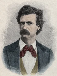 Retrato de Mark Twain (Samuel Langhorne Clemens)