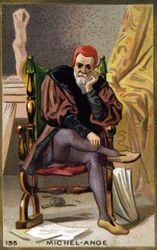 Retrato de Miguel Ángel Buonarroti (Michelangelo).