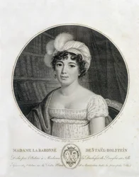 Retrato de Mme de Staël - grabado