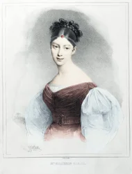 Retrato de la Sra. Malibran García - cantante mezzosoprano
