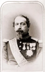 Retrato de Napoleón III. Fotografía del siglo XIX