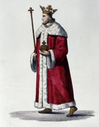 Retrato de Pepin III conocido como Pepin el Breve (714-768) rey de Francia.