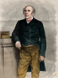 Retrato de Pierre Antoine Berryer (1790-1868), abogado y político francés. Grabado en "El Universo Ilustre".