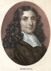 Retrato de Pierre Bayle filósofo y escritor francés (1647-1706)