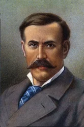 Retrato de Pierre Savorgnan de Brazza, explorador francés.
