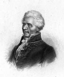 Retrato de Pierre Simon, Marqués de Laplace, astrónomo (1749-1827), grabado de 1833