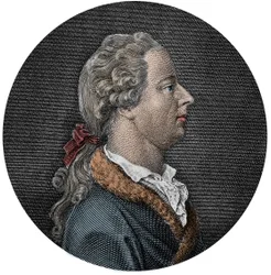 Retrato de Pietro Verri (1728-1797), economista italiano - Retrato del escritor, filósofo y economista Pietro Verri (1728-1797) Grabado