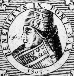 Retrato del Papa Benedicto IX