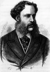 Retrato del Príncipe Richard de Metternich-Winnebourg (1829 - 1895), embajador austríaco en París desde 1859. Grabado de finales del siglo XIX en “Histoire de France” de H. Martin.