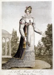 Retrato de la Reina María Carolina, Duquesa de Berry, nieta del Rey de Nápoles