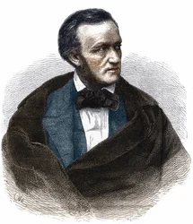 Retrato de Richard Wagner (1813 - 1883).