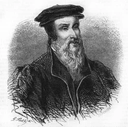 Retrato de Robert I Estienne (1498-1559), humanista, editor e impresor.