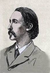 Retrato de Robert Louis Stevenson (1850-1894), escritor británico