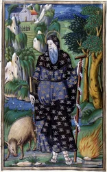 Retrato de Rodomonte, héroe de los poemas caballerescos "Orlando Furioso" (Le Roland Furieux) de Ludovico Ariosto (1474 - 1533) y "L