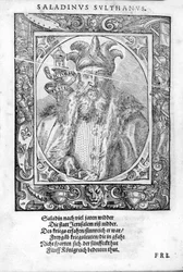 Retrato de Saladino (1138-1193) (Salah al Din Yusuf al-Ayyubi).