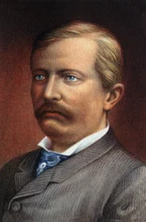 Retrato de Sir Henry Morton Stanley seudónimo de John Rowlands (1841-1904), explorador y periodista británico.