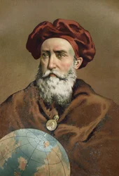 Retrato de Vasco de Gama, navegante portugués (Sines, Alentejo, c. 1469 - Cochin, India)