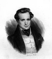 Retrato de Victor Hugo, grabado por Pollet, s.d. siglo XIX