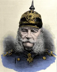 Retrato de Guillermo I (1797-1888), rey de Prusia y emperador de Alemania. Grabado de finales del siglo XIX
