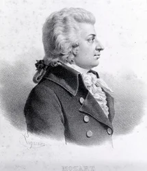 Retrato de Wolfgang Amadeus Mozart (1756 - 1791)