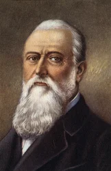 Retrato de Zenobe Theophile Gram, físico belga.