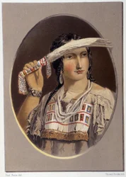 Retrato de un indio mestizo - en 