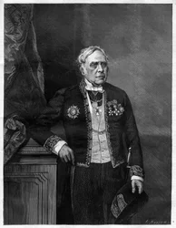 Retrato del compositor inglés Daniel Francois Esprit Auber (Daniel-Francois-Esprit) (1782-1871)