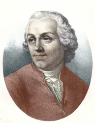 Retrato del Abate Etienne Bonnot de Condillac (1715 - 1780) filósofo francés.