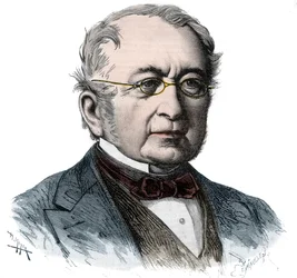 Retrato del Canciller Príncipe Alexander Mikhailovich Gorchakov (Alexander Gorchakov) (1798-1883) - Grabado de 1868