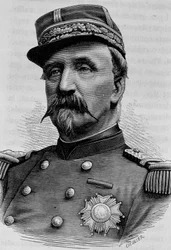 Retrato del Duque de Aumale (Charles de Lorraine) (1822 - 1897). Grabado de finales del siglo XIX en “Historia de Francia” de H. Martin.