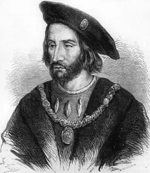 Retrato del almirante francés Bonnivet y jefe del ejército de Francisco I