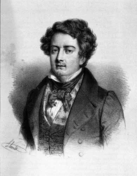 Retrato del tenor francés Adolphe Nourrit (1802 - 1839).
