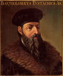 Retrato del anatomista y médico italiano Bartolomeo Eustachi (1505-1574)