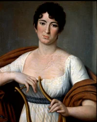 Retrato de la cantante española Isabelle Colbran (1785-1845) Pintura anónima del siglo XIX. Bolonia, Civico Museo Biblioteca Musicale