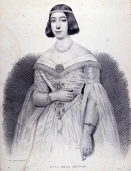 Retrato de la cantante Anna de La Grange (1824-1909)